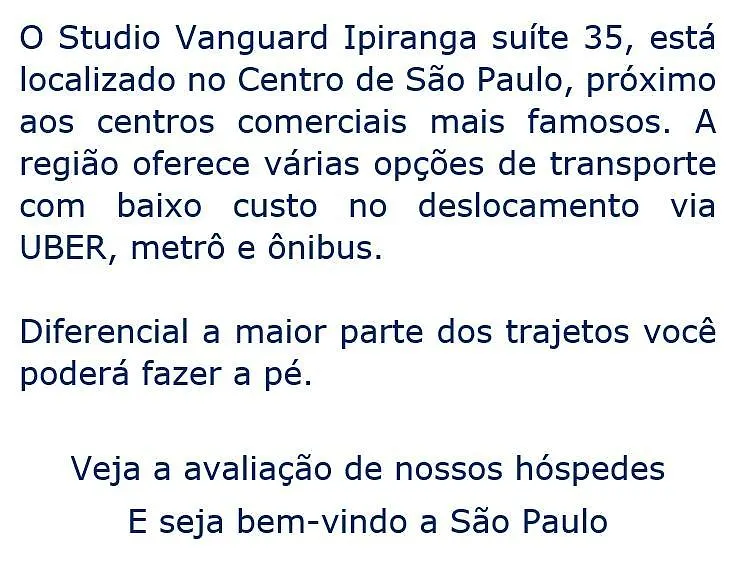 Apartmán Lindo Studio Av. Ipiranga São Paulo